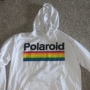 White Polaroid Hoodie